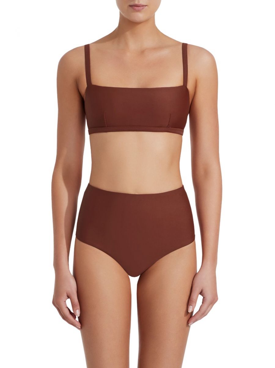 The Square Crop Top Rust