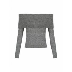Lany Knit Top Charcoal