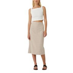 Quillan Cut-Out Midi Skirt Blush